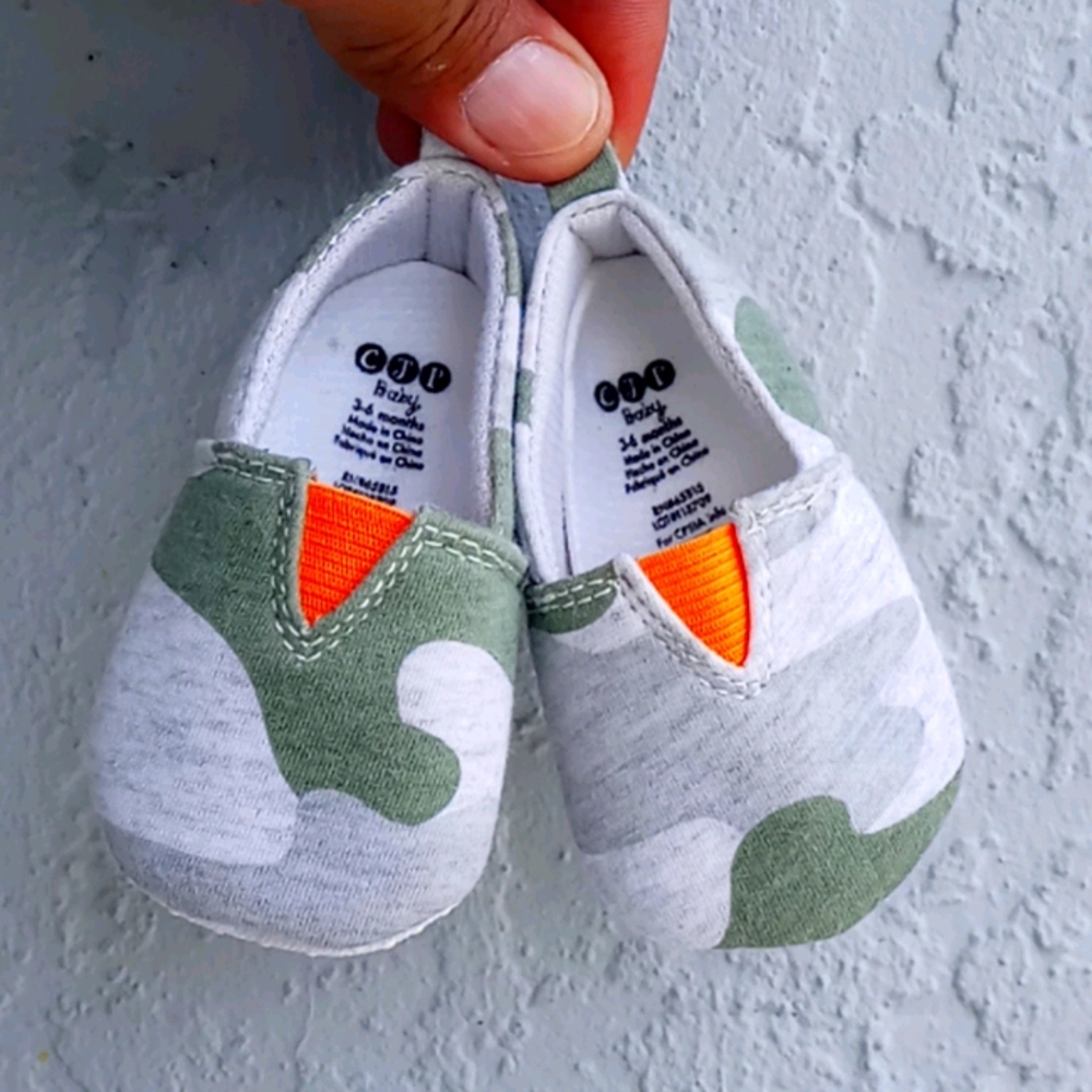 CJP Baby camouflage Baby Slip Ons Soft Bottom
